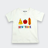 Organic Pima Cotton “New York Bites” Tee – White