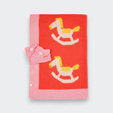Pink Blanket and Bootie Gift Set Little Moony