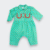 Little Moony soft cotton Rose Bud Ruffle Pocket Jumper for babies