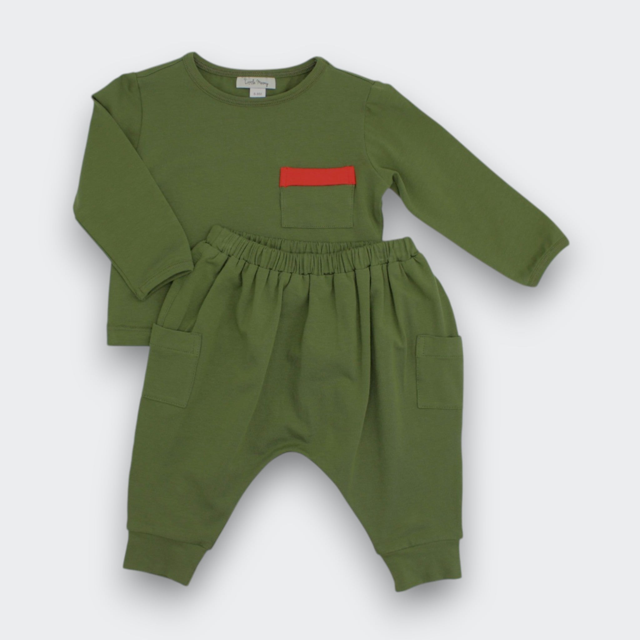Soft Sage Long Sleeve Shirt and Jogger Pants