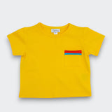 Little Moony Yellow Pocket Cotton Tee for Infants and children