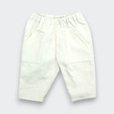 Little Moony White Soft Corduroy Pants for babies and children