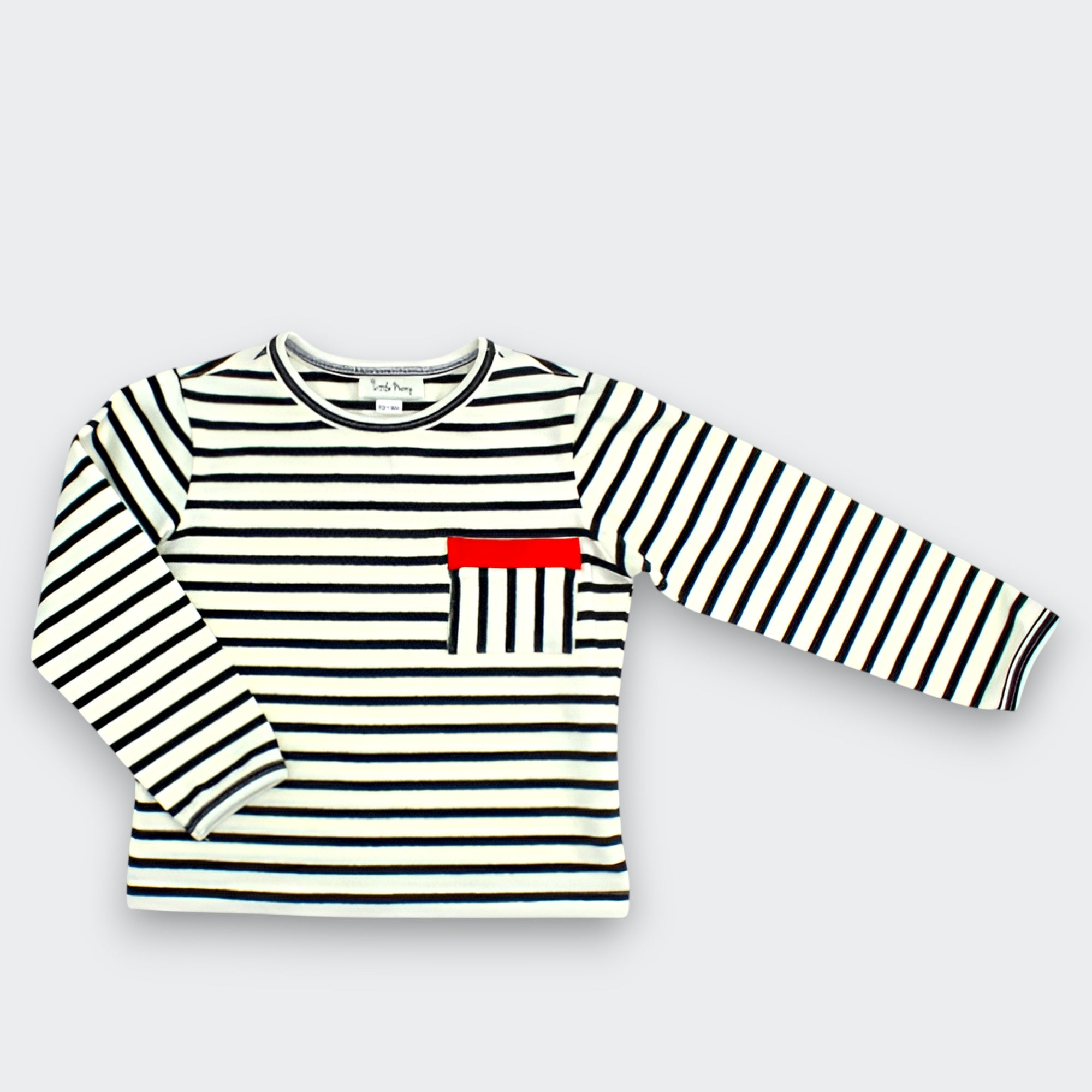 Little Moony Striped Cotton Long Sleeve Tee for Toddlers