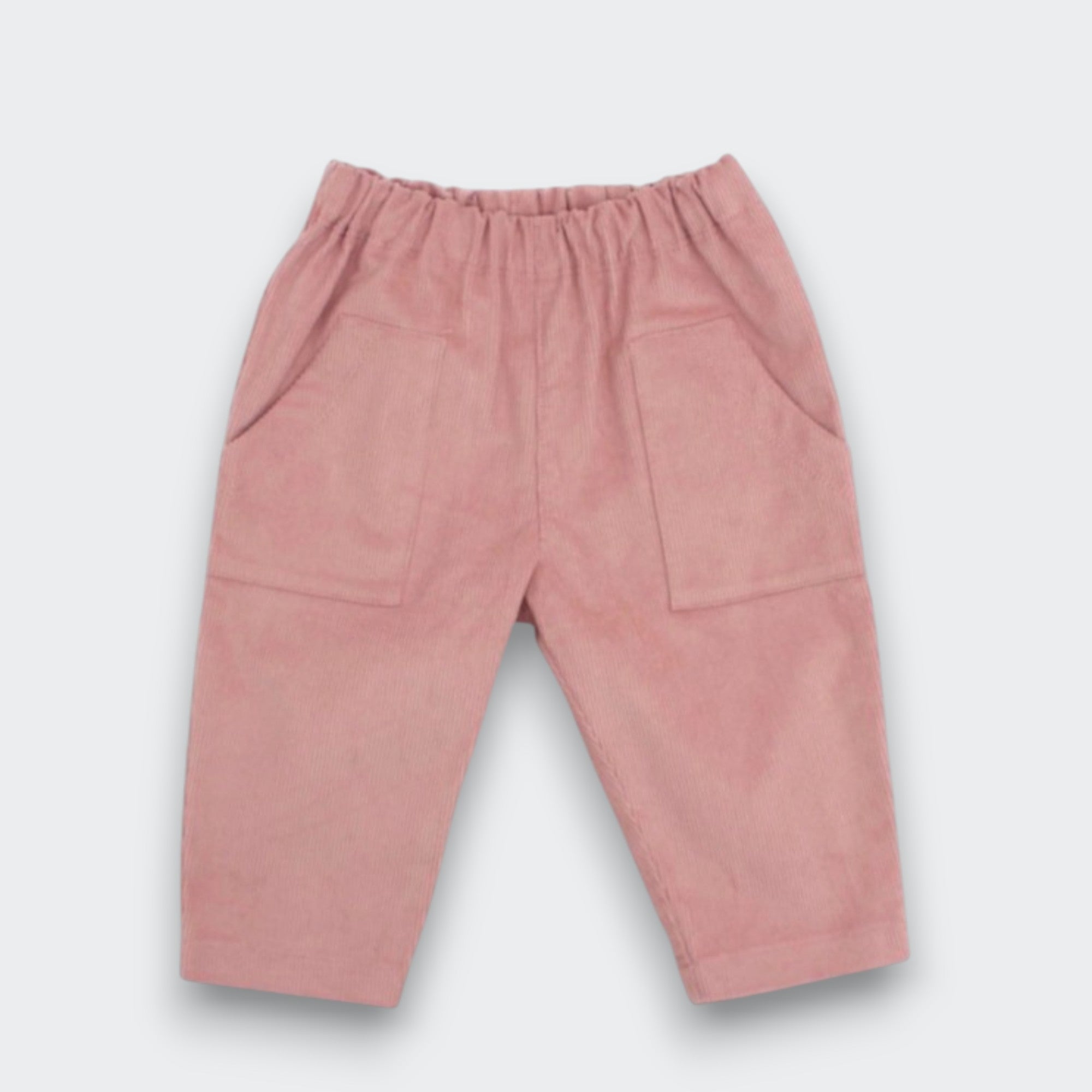 Little Moony Woodrose Premium Cotton Corduroy Pants with Pocket for Babies and Kids