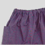 Red & White Houndstooth Harem Pants for Babies and Kids. Detail view of side pocket.