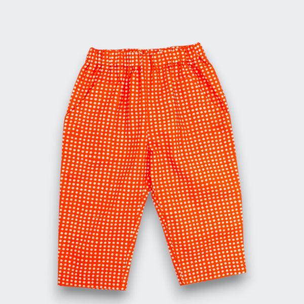 Cherry Red Polka Dot Baby and Toddler Pants | Little Moony