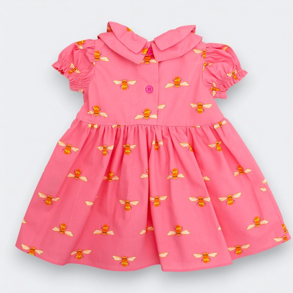 Little Moony Honey Bee Dress Back