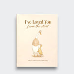 I’ve Loved You from the Start by Tabitha Paige, with a duck and duckling illustrated on a cream cover against a light gray background.
