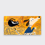 Little Moony Mildred and the Copycat hardcover children's art book featuring a creative gallery cat for kids ages 5 to 7 page view cat and dog