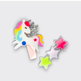 Unicorn Pastel with Stars Neon Hair Clip