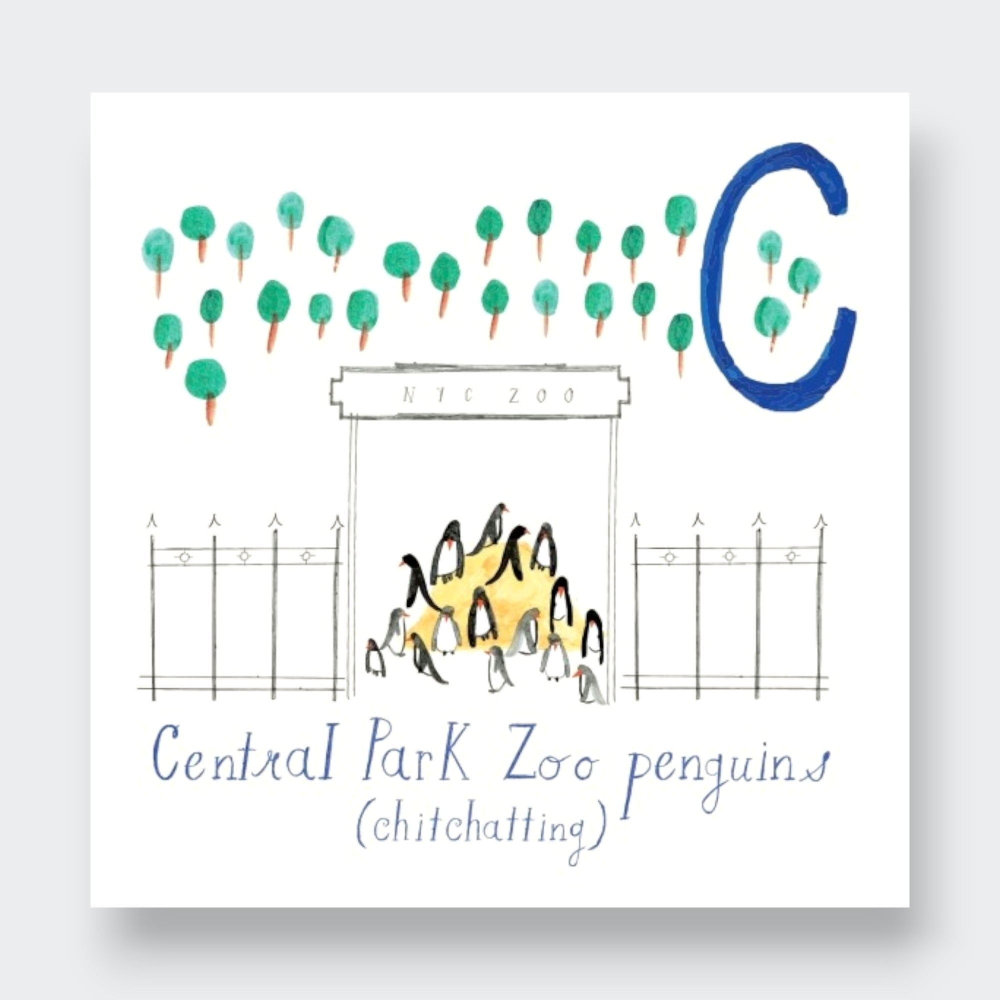 Little Moony NYC ABC by Mr. Boddington - A Delightful Alphabet Book for Young Explorers. Sample Page Letter C.