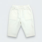 Soft white corduroy pants for baby and toddler, Little Moony