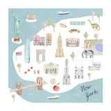 Little Moony New York City Soft and Breathable Muslin Swaddle Blanket Design