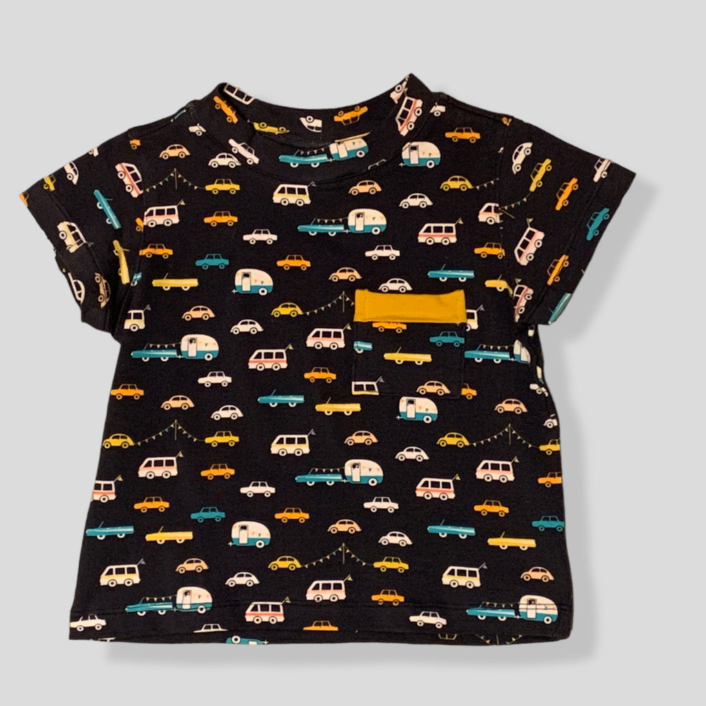 Cotton Knit Cars T-Shirt for Babies and Kids