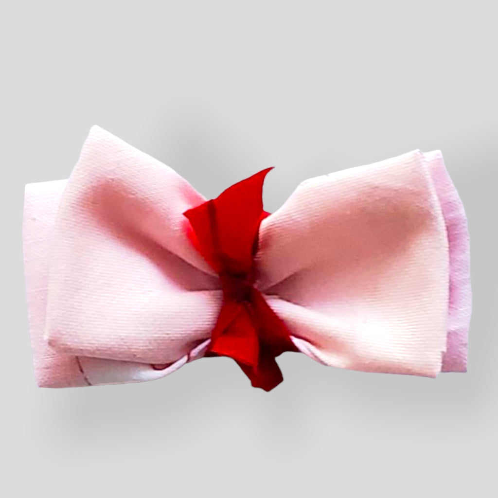 One of a Kind Hair Barrette - Pink and Red