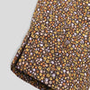 Cotton Golden Brown and Yellow Petite Fleur Harem Pants for Babies and Kids. Detail view of leg opening.