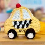 Little Moony eco friendly NYC Taxi organic bamboo rattle
